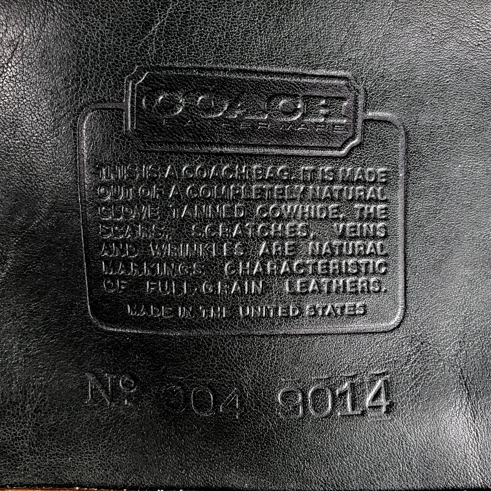 COACH Natural Full Grain Leather Crossbody Bag - Picture 10 of 13